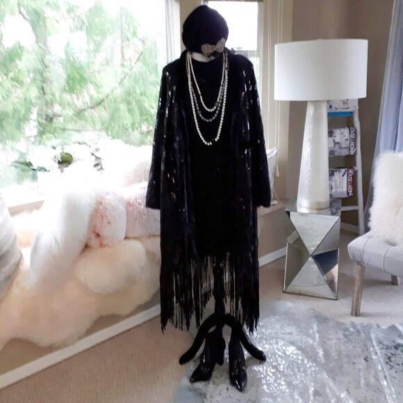 EUC Joe Fresh black “tinsel” look sleeveless dress, XL - Picture 5 of 10